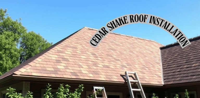 Cedar Shake Roof Installation