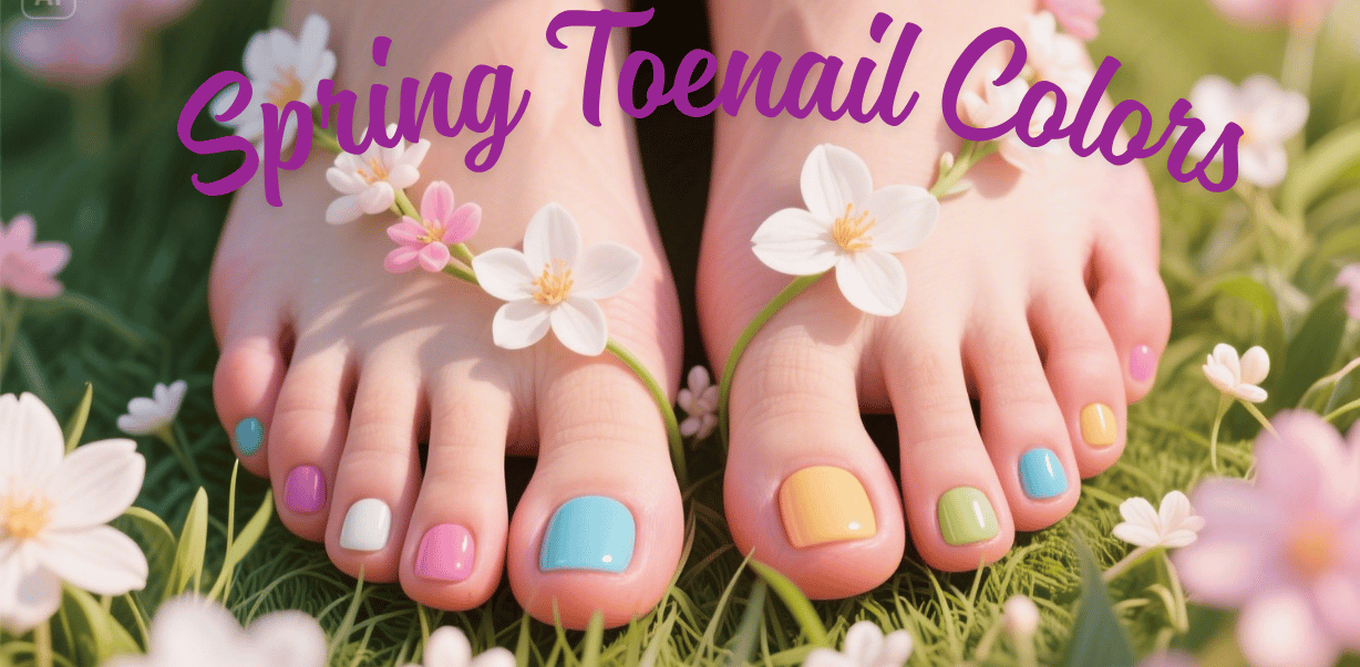 Spring Toenail Colors Creative Nail Art, Skin Tone Matching